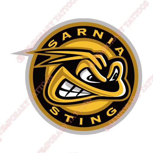 Sarnia Sting Customize Temporary Tattoos Stickers NO.7383